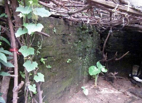 Một đoạn tường thành đã xuống cấp.