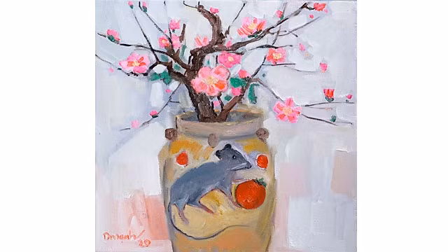 Tác phẩm của họa sĩ Lâm Đức Mạnh.