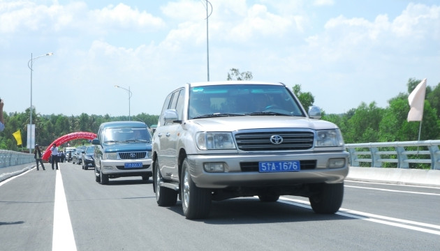 Chính thức thông xe cầu Mỹ Lợi trên tuyến QL 50.