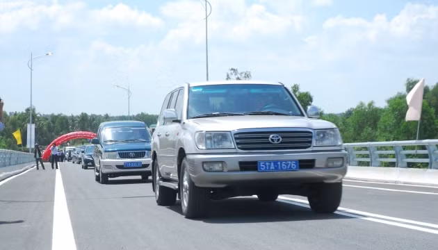 Chính thức thông xe cầu Mỹ Lợi trên tuyến QL 50.