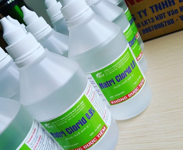 Kiểm soát sản phẩm nước muối sinh lý 