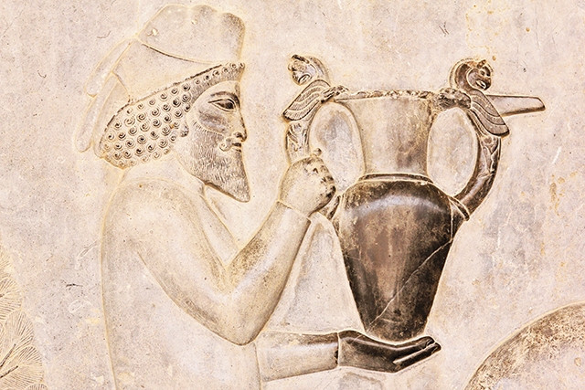 Một bức chạm khắc ở cung điện Apadana.