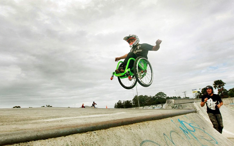 Kỷ lục gia trên chiếc xe lăn