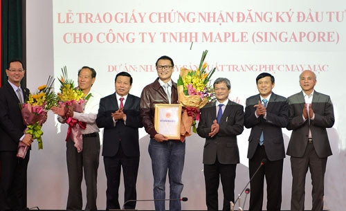 Cấp phép đầu tư cho công ty TNHH Maple (Singapore) tại Bắc Ninh.