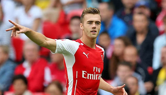 Calum Chambers trong màu áo CLB Arsenal. (ảnh minh hoạ)