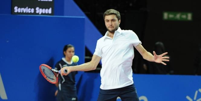Gilles Simon đã có chiến thắng lịch sử trước Andy Murray. (Ảnh: l'equipe).