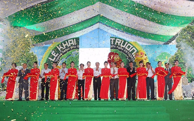 Nghi lễ cắt băng khai trương Vinpearl Safari Phú Quốc.