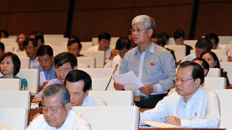 Đại biểu Quốc hội phát biểu tại phiênthảo luậnngày 5-6 (Ảnh: Đăng Khoa).