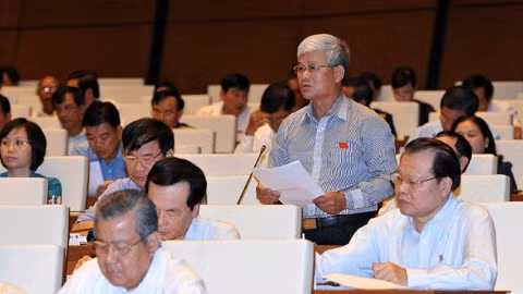 Đại biểu Quốc hội phát biểu tại phiênthảo luậnngày 5-6 (Ảnh: Đăng Khoa).