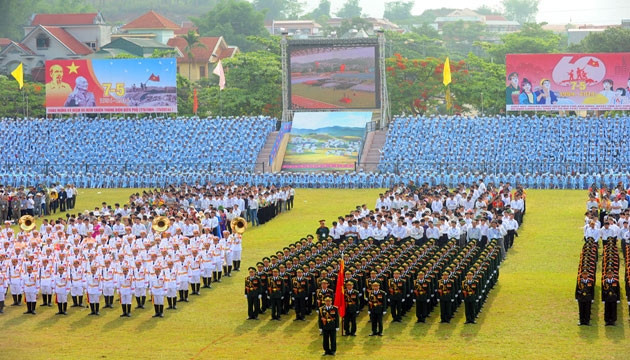 Toàn cảnh buổi lễ.