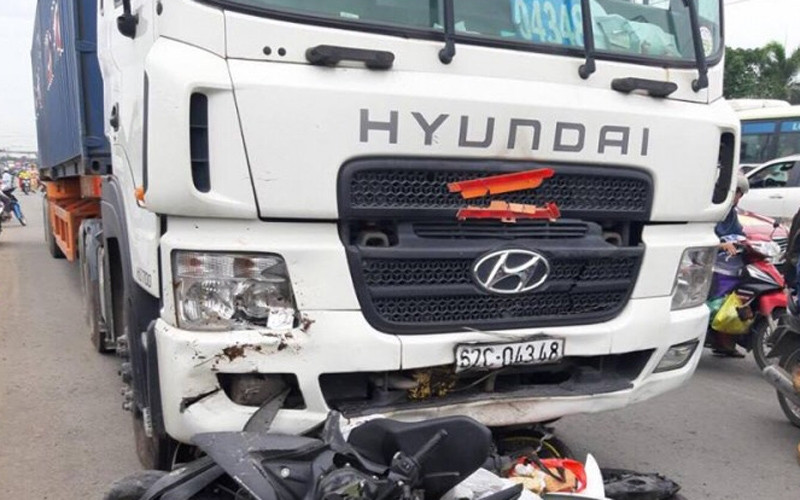 Hiện trường vụ tai nạn.