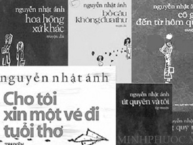 Một số tác phẩm của Nguyễn Nhật Ánh - tác giả có nhiều tác phẩm thành công nhất hiện nay viết về đề tài nhà trường.