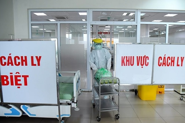 Khu cách ly đặc biệt tại Bệnh viện Nhiệt đới Trung ương. (Ảnh: DUY LINH)