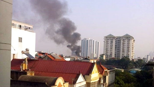 Hà Nội: Cháy tại Công ty cổ phần Dệt Mùa đông