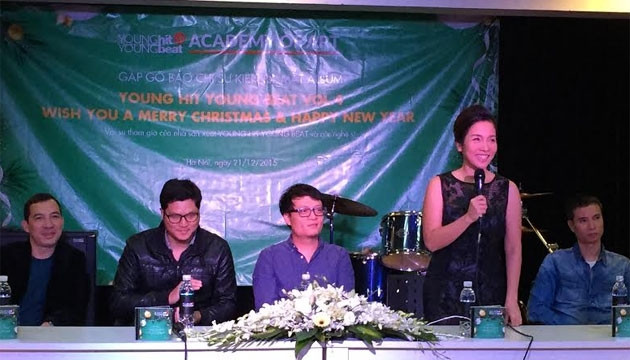 Quang cảnh buổi họp báo giới thiệu album.