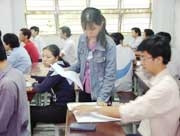 Thí sinh dự thi ĐH năm 2005