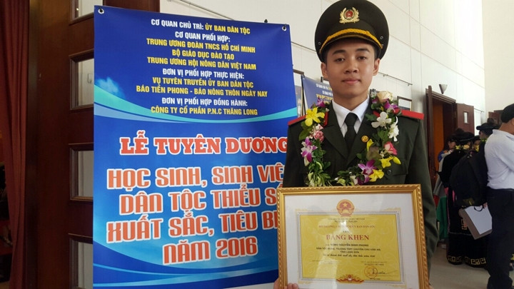 Ước mơ trở thành chiến sĩ Công an nhân dân