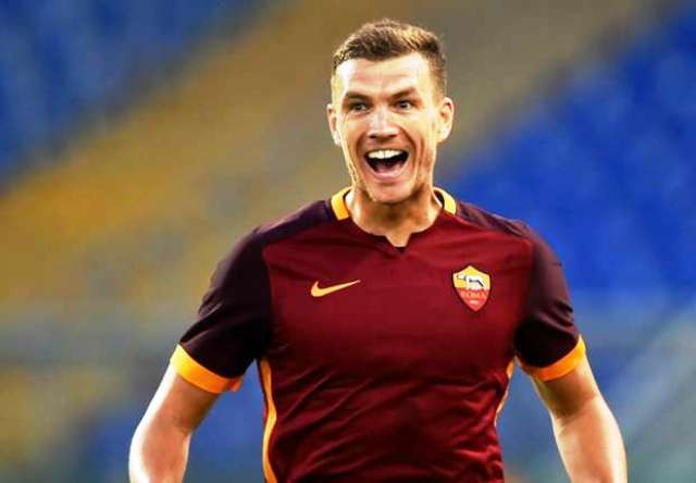 Tiền đạo Edin Dzeko của CLB AS Roma. (Ảnh: Goal)