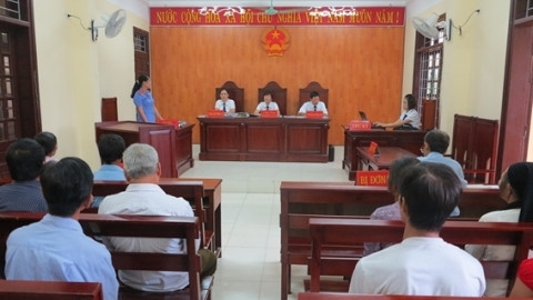 Một phiên tòa dân sự. Luật thi hành án dân sự đã bổ sung thêm trách nhiệm của Tòa án.