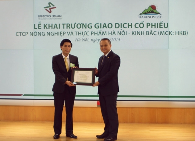 Cổ phiếu HKB chào sàn với mức giá 15.000 đồng/cổ phiếu