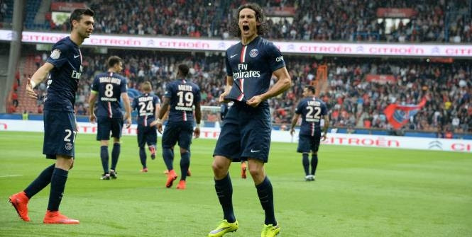 Liệu Cavani (bên phải) và đồng đội có giành được chiến thắng vang dội trước Guingamp đêm nay như đã từng thể hiện trước Lille cách đây nửa tháng? (Ảnh: l'Equipe).