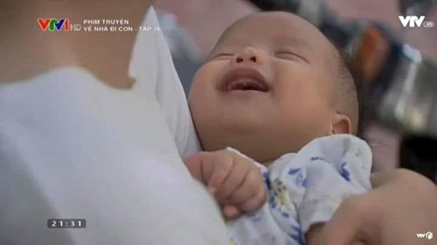 Cu Bon - em bé được yêu thích nhất trong bộ phim.