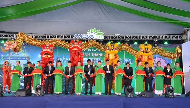 Lễ cắt băng khánh thành Nhà máy thức ăn chăn nuôi Anova Feed – Đồng Nai.