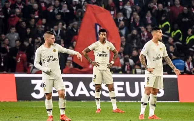 Lần cuối cùng PSG để thua ở Ligue 1 với cách biệt bốn bàn đã cách đây 10 năm. (Ảnh: Getty Images)