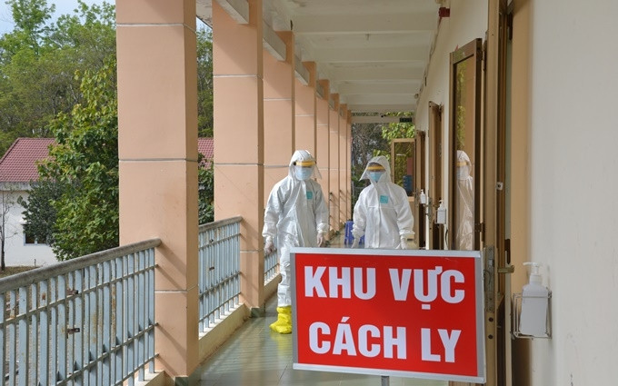 Khu vực cách ly tại bệnh viện dã chiến Củ Chi, TP Hồ Chí Minh.