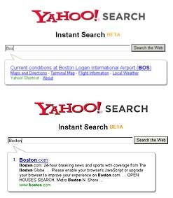 Yahoo thử nghiệm công cụ tìm kiếm tức thời