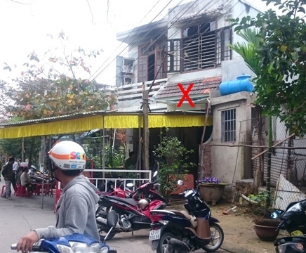 Ngôi nhà xảy ra vụ cháy khiến một người thiệt mạng tại Đà Nẵng.