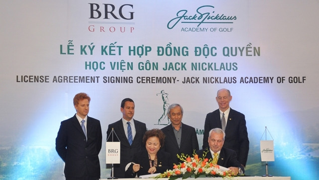 Tập đoàn BRG và Tập đoàn Nicklaus ký kết Hợp đồng độc quyền, mở Học viện Golf Jack Nicklaus (Jack Nicklaus Academy) tại Việt Nam.