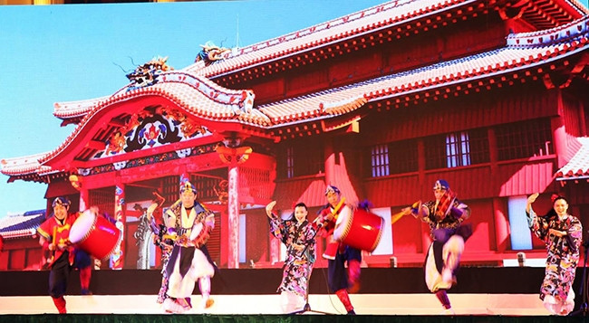 Các nghệ sĩ Nhật Bản biểu diễn tại TP Hải Phòng.