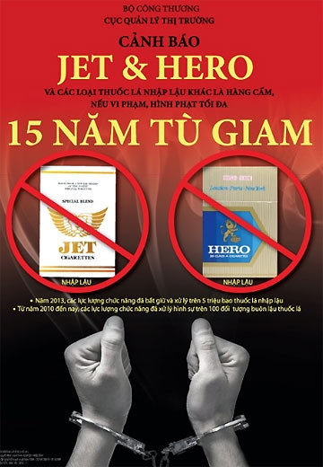 Dán áp phích cảnh báo thuốc lá lậu tại 17 tỉnh