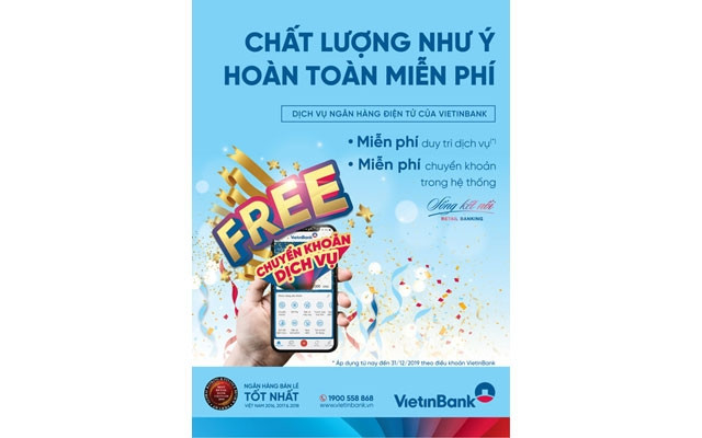 Miễn phí sáu tháng duy trì VietinBank iPay cho khách hàng mới