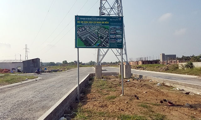 Đường Trần Văn Giàu, trục chính của dự án Khu dân cư Nam An Hòa.