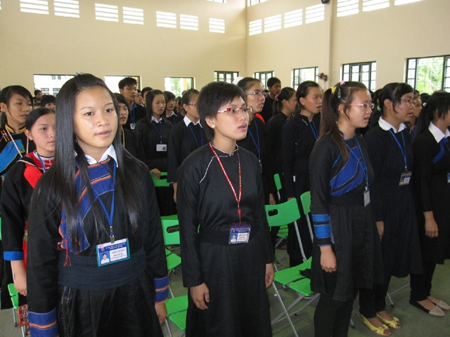 Học sinh Trường THPT nội trú Bắc Cạn.