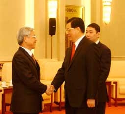 Tổng Bí thư, Chủ tịch nước CHND
Trung Hoa Hồ Cẩm Đào đón, tiếp
Chủ tịch Quốc hội Nguyễn Phú Trọng.