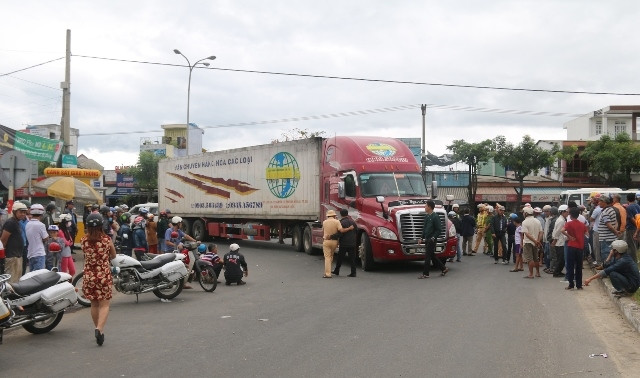 Hiện trường vụ tai nạn.