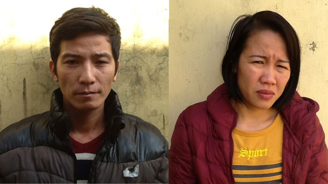 Hai đối tượng Hưng và Thuyên bị bắt vì làm giả giấy chứng nhận sức khỏe.