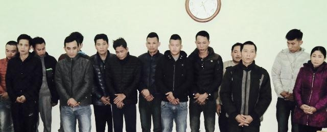 14 đối tượng đánh bạc tại thôn Liễu Dinh, xã Trường Thọ (huyện An Lão) bị bắt giữ chiều 10-2