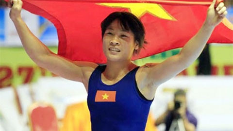 Nguyễn Thị Lụa đã có niềm vui huy chương bạc.