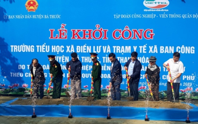 Viettel xây dựng trường học, trạm y tế ở miền núi