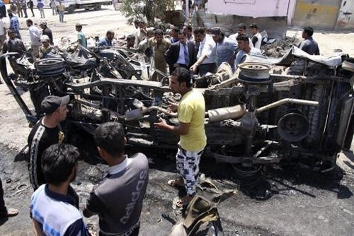 Một vụ đánh bom ở thủ đô Bát-đa làm ít nhất ba người chết. Ảnh Roi-tơ