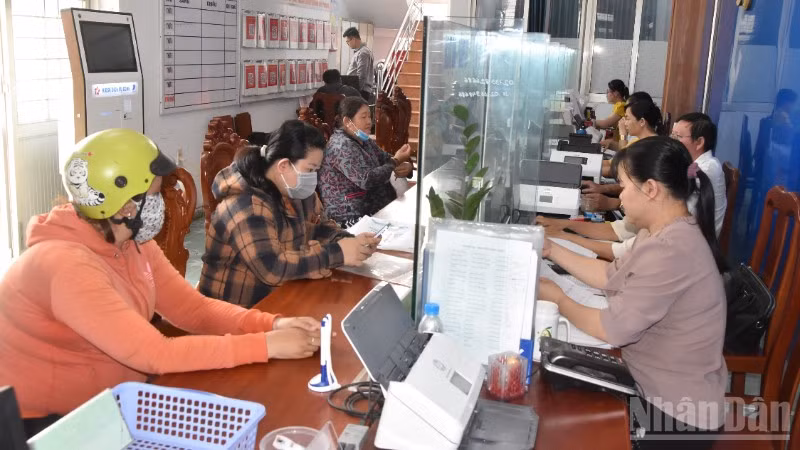 Trung tâm phục vụ hành chính công phường Mỹ Phong (tỉnh Đồng Tháp).