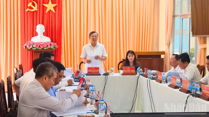 Quang cảnh buổi giám sát.