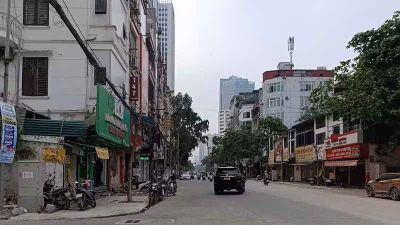 Đầu tuyến của dự án cải tạo, mở rộng theo quy hoạch tuyến phố Nguyễn Tuân đã cơ bản hoàn tất.