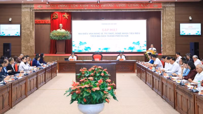 Quang cảnh buổi gặp mặt. (Ảnh: Thái Quang)