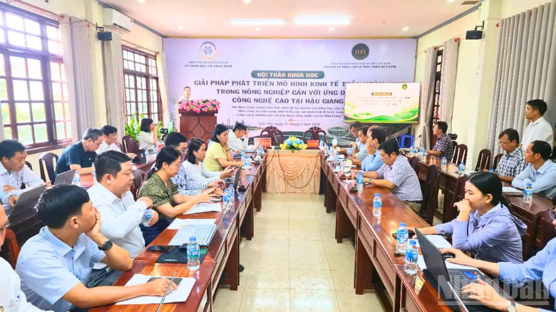 Quang cảnh hội thảo. (Ảnh: VĂN ÚT)