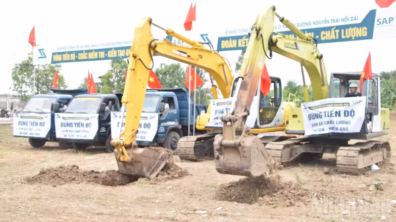 Lễ khởi công Dự án khu nhà ở xã hội đường Nguyễn Trãi nối dài.